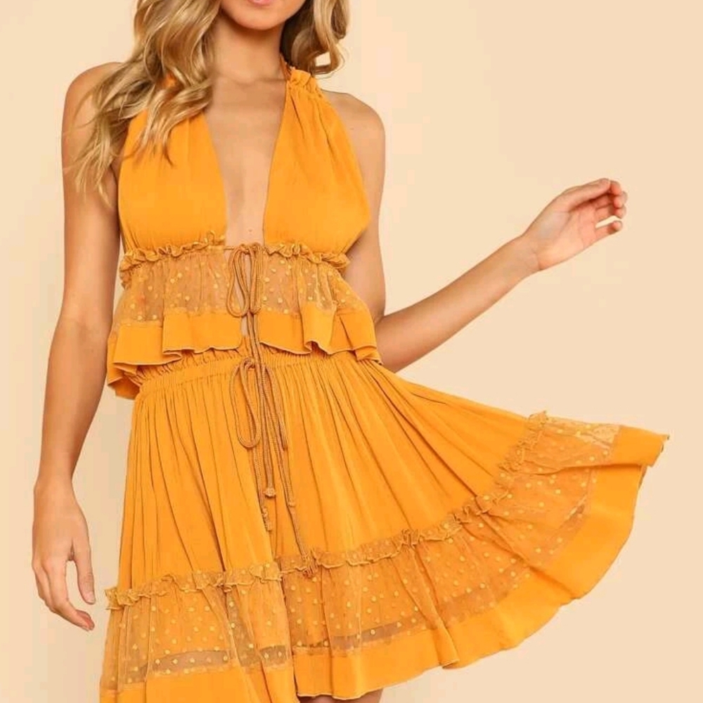 Yellow Boho 2 piece set